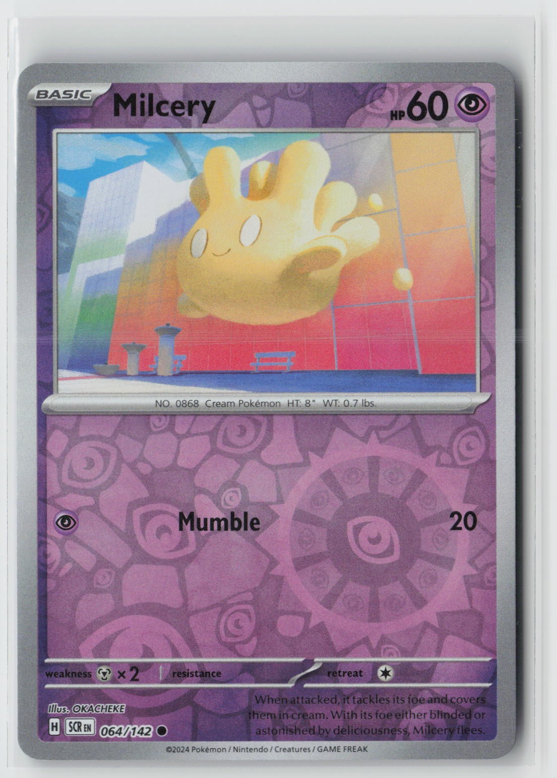 Milcery - Reverse Holo Common SV07: Stellar Crown 064/142 NM