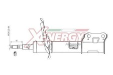 AP XENERGY Stoßdämpfer Vorne Rechts für HYUNDAI i30 (FD) i30 CW (FD) Federbein