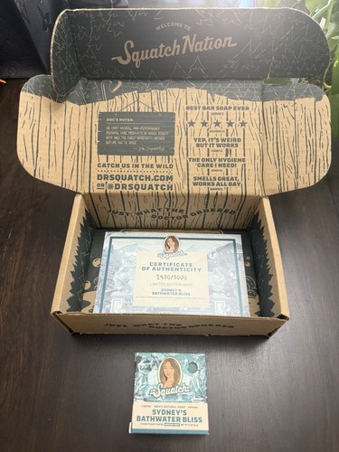 Dr. Squatch x Sydney Sweeney “Sydney’s Bathwater Bliss” Soap “IN HAND