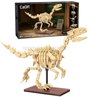 CADA DBLC59014W Cada Dinosaurier Fossil Velociraptor 256 Teile