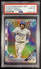 2019 Bowman Chrome Mega Box Mojo Refractor 1st Wander Franco #BCP-100 PSA 10