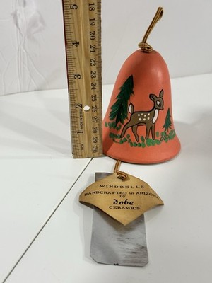 Handcrafted Arizona Ceramic Wind Bell Deer Prescott AZ Adobe Ceramics Southwest