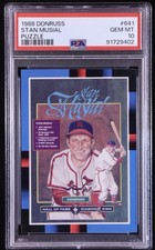 1988 DONRUSS PUZZLE #641 STAN MUSIAL PSA 10