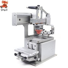 Dia. 3.5" Ink Cup Pad Printing Machine Manual Press Printer With 1 pc Rubber Pad