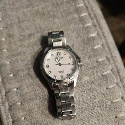 Citizen Quartz Crystal Mother of Pearl Dial Ladies Watch Eu6080-58D (TDY028684)