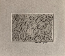 DOMINIQUE GAUTIER (1951-2018) BEAUTIFUL ETCHING ABSTRACT COMPOSITION 1990 (9)