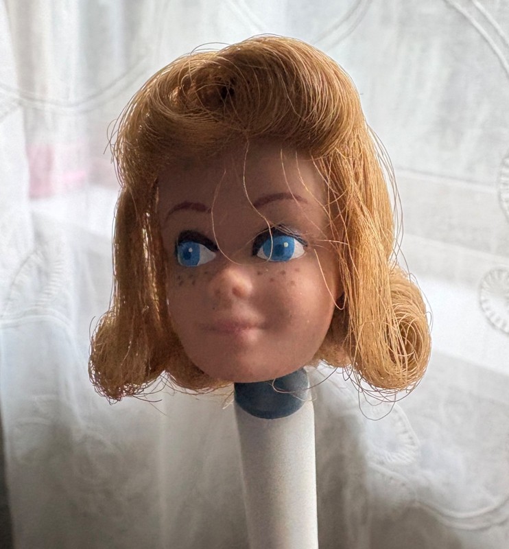 Vintage Midge head only BLONDE flip hair & freckles #860 great condition