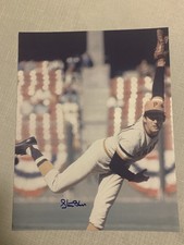 Steve Blass autographed 8 x 10 baseball photo.  Won Game 7 of 1971 World Series