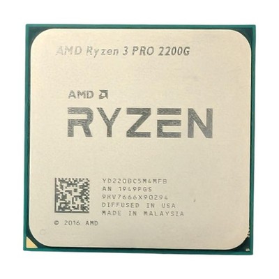AMD Ryzen 3 Pro 2200G 3.5GHz 4MB 65W AM4 Desktop CPU Processor YD2200C5M4MFB