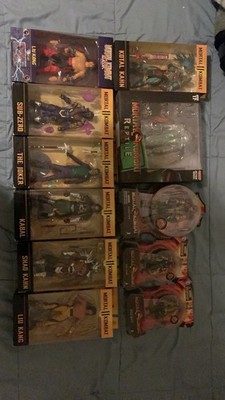 Mortal Kombat Action Figure Collection Boxed Plastic Liu Kang Sub-Zero Joker