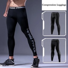 Mens Compression Leggings Gym Fitness Sports Running Breathable Fit Pro Active