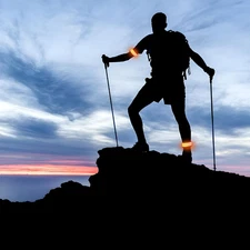 Pack of 6 LED Light Up Band Slap Bracelets Night Safety Wrist Band for Cyclin...