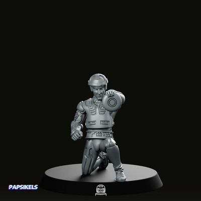 Tron Actuarial Program Ram 2 Miniatur Scifi Cyberpunk Underhive
