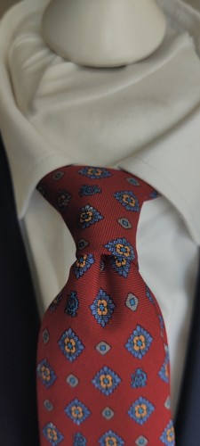 Alfred Dunhill ancient madder medallions silk tie - Picture 2 of 4