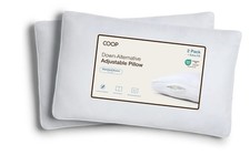 Coop Home Goods Adjustable Down Alternative Pillow 2 Pack Standard/Queen