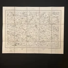 1898 Ordnance Survey Map 1 Inch To 1 Mile Sheet 52 Ripon On Linen