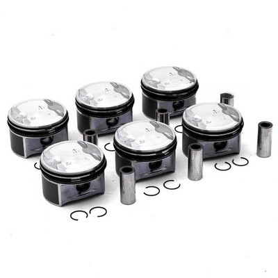6 Pistons with Rings STD for Mercedes-Benz C240 CLK240 E240 W203 C209 M112 2.6