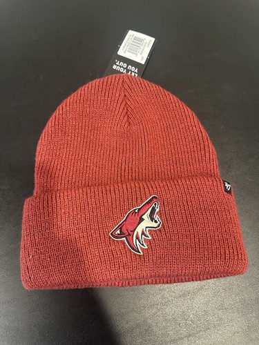 New Arizona Coyotes NHL Red Sand 47 brand Brain Freeze Cuff knit hat Beanie - Picture 1 of 3