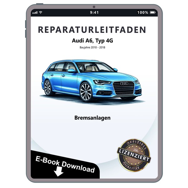 Audi A6 Typ 4G 2010-2018 Bremsanlagen Bremsen System Reparaturanleitung Pdf-image