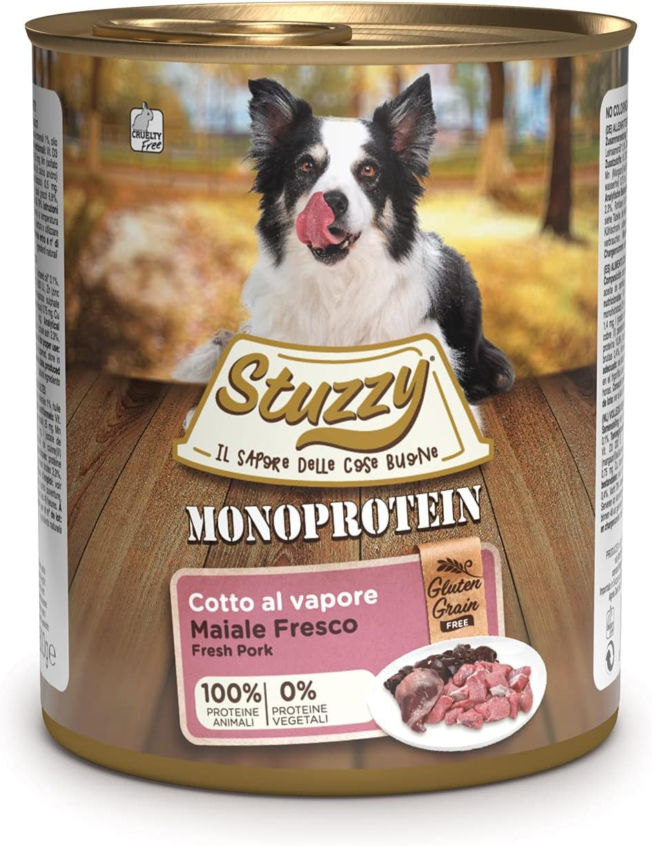 Cibo Umido Cane Adulto Maiale Fresco - Monoproteico Ready-to-Serve