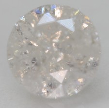 0.77 Carati I Colore Diamante Naturale I2 Rotondo Brillante Naturale MINED