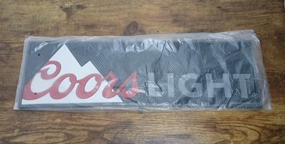 Coors Light Bar Runner Brandneu - Gummi Tropfmatte