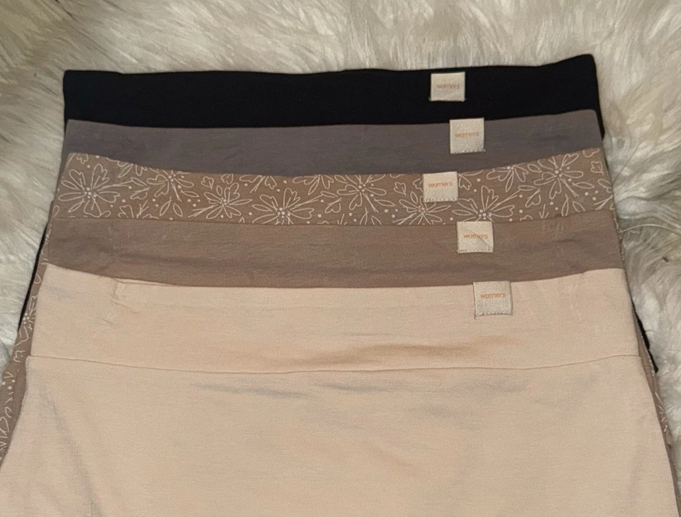 5 Pairs Warners WRW253BR69 No Pinching No Problems Cotton Brief Panties S Small - Image 3 of 4