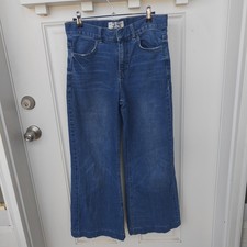 Free People We The Free Wide-Leg Jeans Women s 25 Medium Wash Blue High Rise