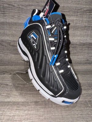 Fila Grant Hill 2 - Blue and Black Size 5 Retro Basketball Sneakers Shoe