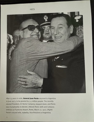 Book Clipping Photo Juan Perón Isabelita Perón Hector Campora 1973(2)