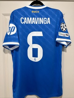 Camavinga #6 Mens LARGE Adidas Real Madrid Fan Third UCL Jersey | eBay