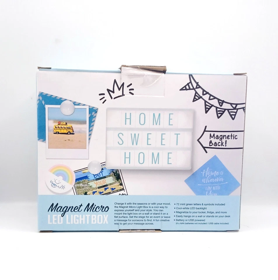 Merkury Innovations Imán Micro LED Caja de Luz - 72 Letras y Símbolos Incluidos Foto 2 de 3