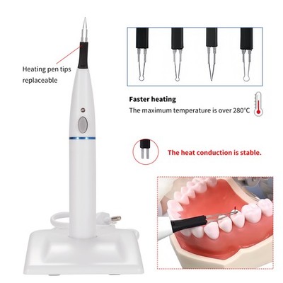Dental Wireless Endo Gutta Percha Gum Cutter Obturation System Heated Tip UPS