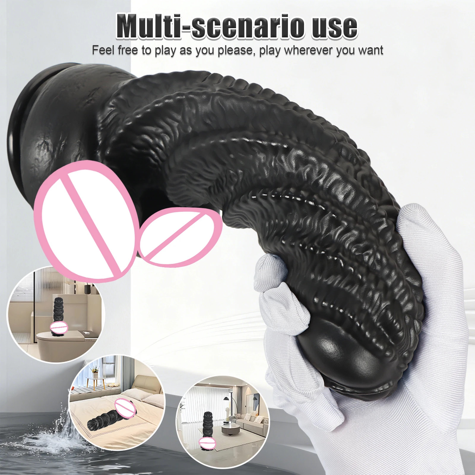 Riesiger-großer-Dildo-Sexspielzeug-Stimulation-vaginal-realistisch-großer-Penis