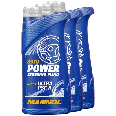 Hydrauliköl MANNOL Power Steering Fluid Honda 3x 1 Liter Servo Lenkung Öl Honda