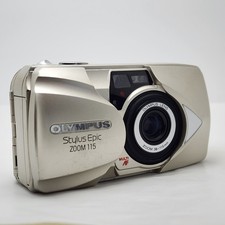 Olympus Stylus Epic Zoom 115 35mm point- and-shoot camera featuring a 38-115mm