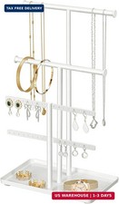 Jewelry Holder Organizer Necklace Display: Metal Aesthetic Room Decor Tree Stand