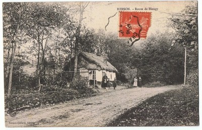 FR02 HIRSON Blangy Holz Straße Hütte