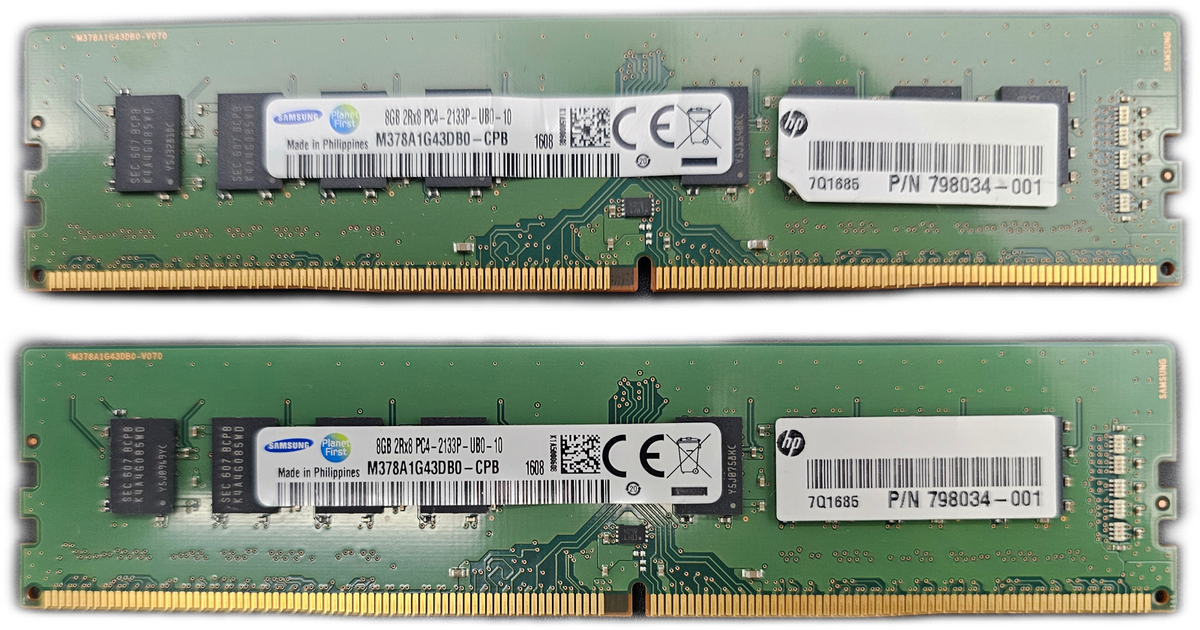 SAMSUNG 16GB DDR4 2133MHz PC4-2133P UDIMM DESKTOP RAM (2x8GB) | eBay