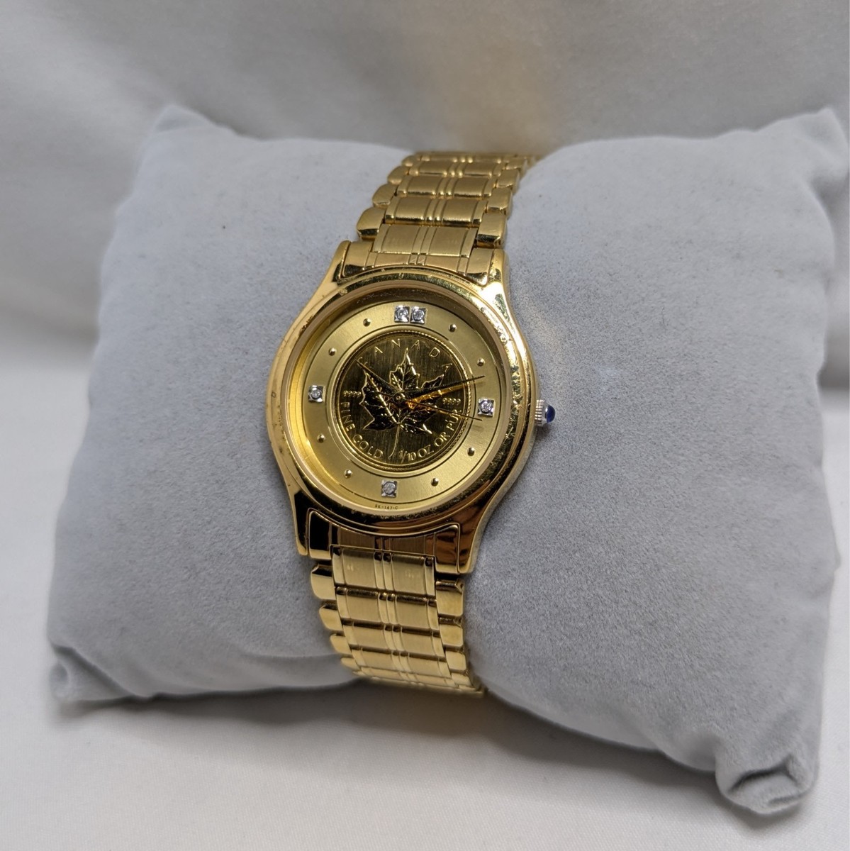 Elgin Maple Leaf 24k Solid Gold Coin Watch (SK-147-C) [READ] GC | eBay