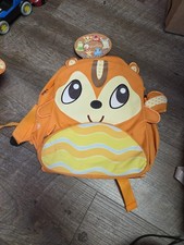GREEN FROG FRIENDS CHILD TODDLER CHARACTER BACKPACK CHIPMUNK ORANGE