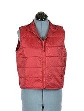 Vintage GAP Red Puffer Vest Womens Medium Nylon Zip Y2K 231