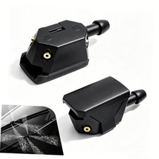 Pack-2 Car Front Windshield Washer Nozzle, Jet 4Way 8mm 9mm Wiper Sprayer Arm