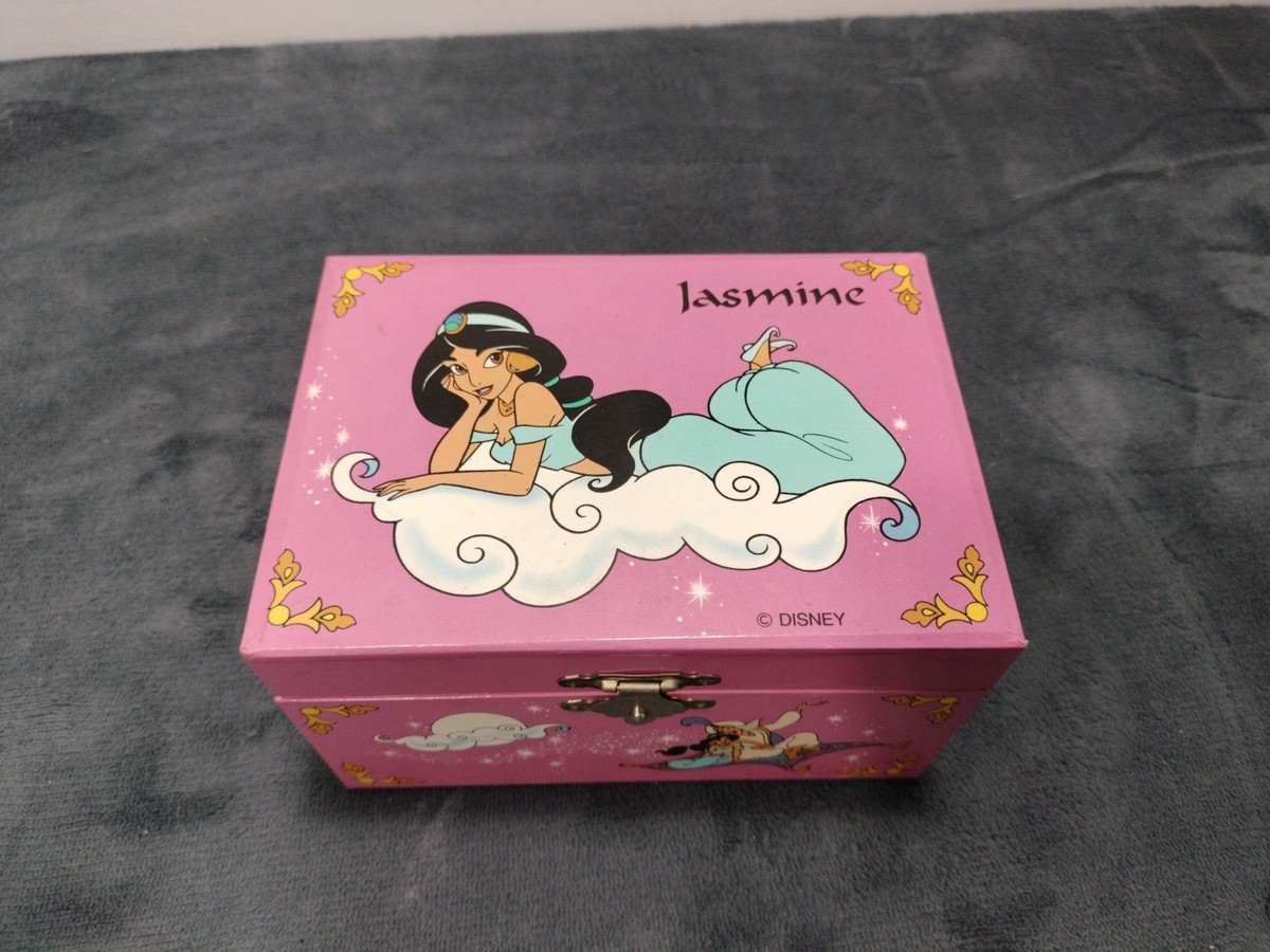 Vintage Disney Princess Jasmine Jewelry Box Music Box Aladdin