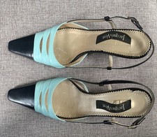 WOMENS LADIES SLINGBACK POINTED OPEN BACK SHOES SIZE 6