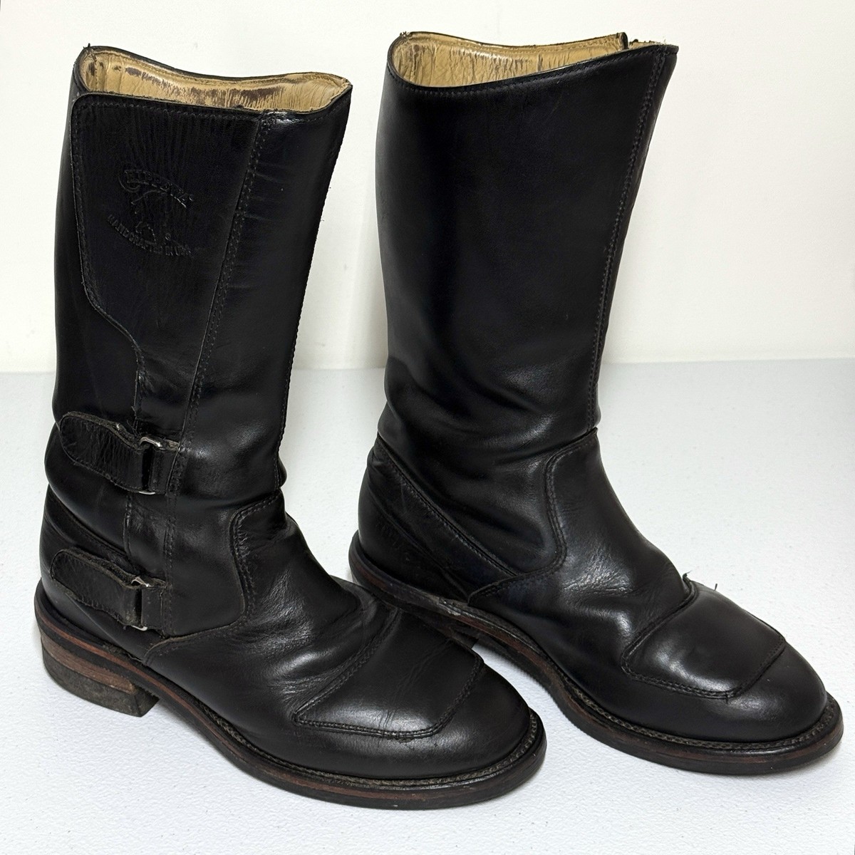 Chippewa 27862 Black Odessa Leather Euro Rally Motorcycle BOOTS