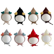 Fashionable Kids Hat Lovely Pointy Top Bonnet Cap Fashion Infants Pullover Hats