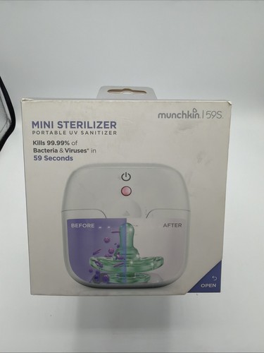Munchkin 59S Mini Sterilizer Portable UV Sanitizer Kills 99% Bacteria & Viruses