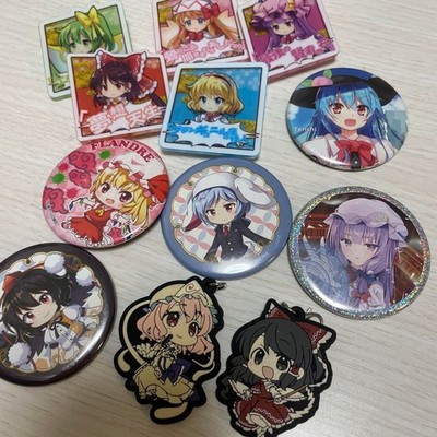 Touhou Project Character Goods Set Anime Manga Badges Keychains