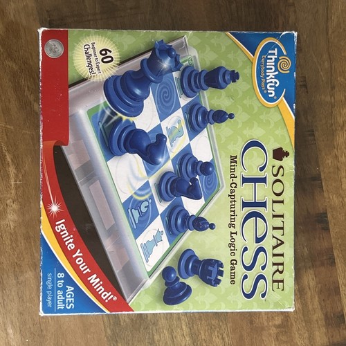 Thinkfun Solitaire Chess Mind Capturing Logic Game 60 Challenges EUC 2010